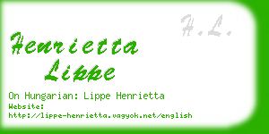 henrietta lippe business card